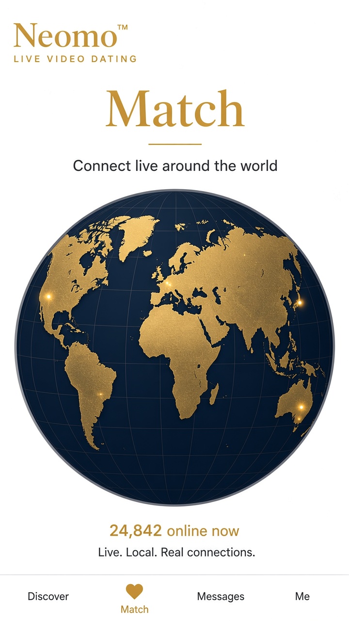 Neomo Match map screen